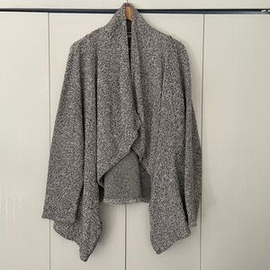 BNCI by blanc noir cardigan, white & black, super soft, XXL